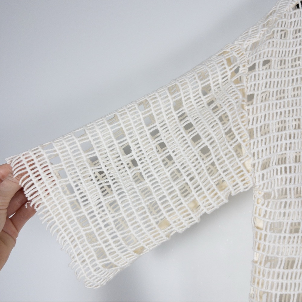 Tory Burch White Crochet Blouse - Picture 5 of 12
